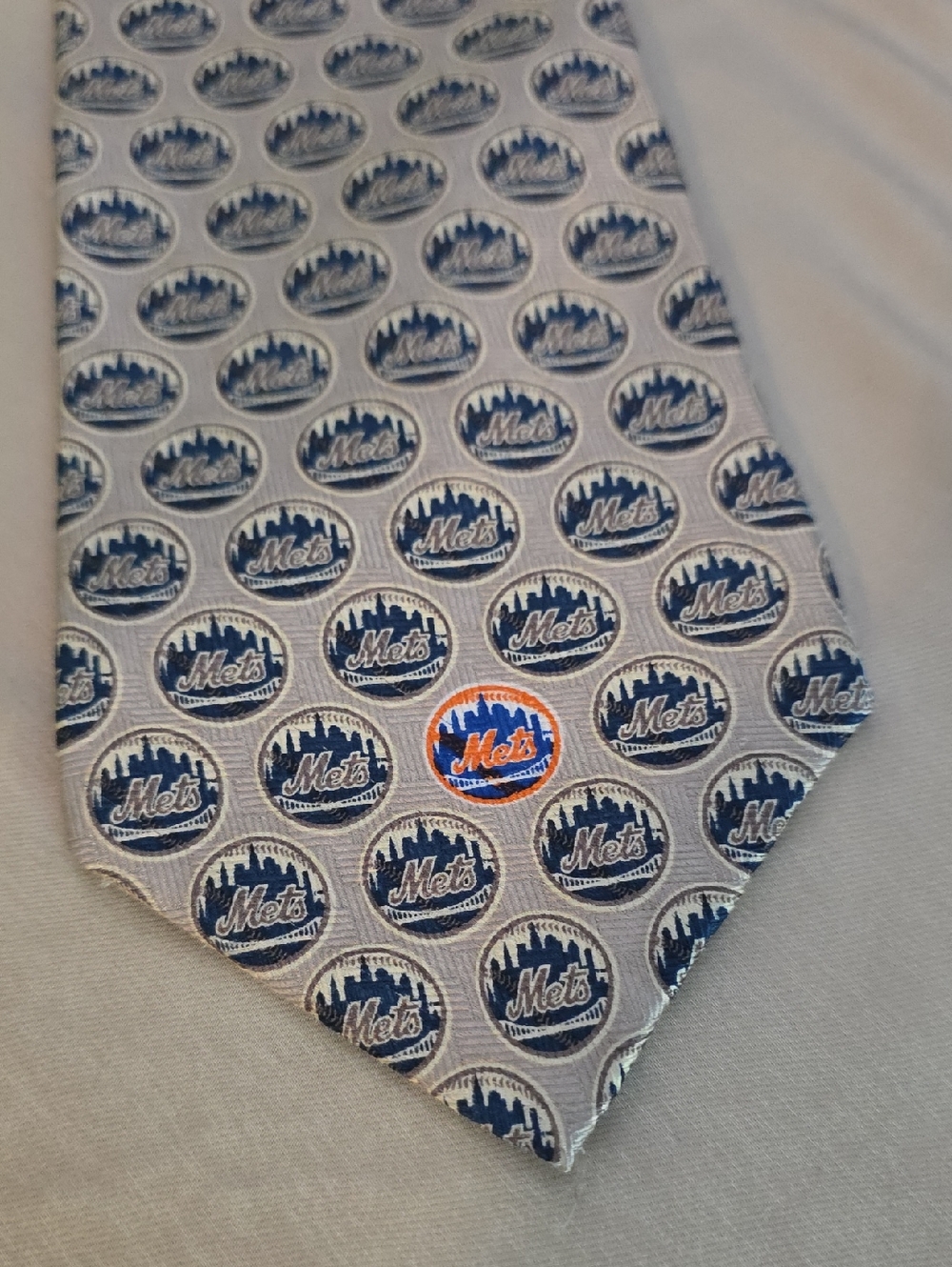 Mens Vintage New York Mets Baseball Neck Tie